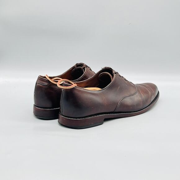 Allen Edmonds Shoes Mens 9 Brown Leather Carlyle Oxford Dress Lace Up Classic main image 6